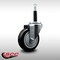 Service Caster 4'' SS Black Poly Wheel Swivel 3/4'' Expanding Stem Caster SCC-SSEX20S414-PPUB-BLK-34 - alternate 2